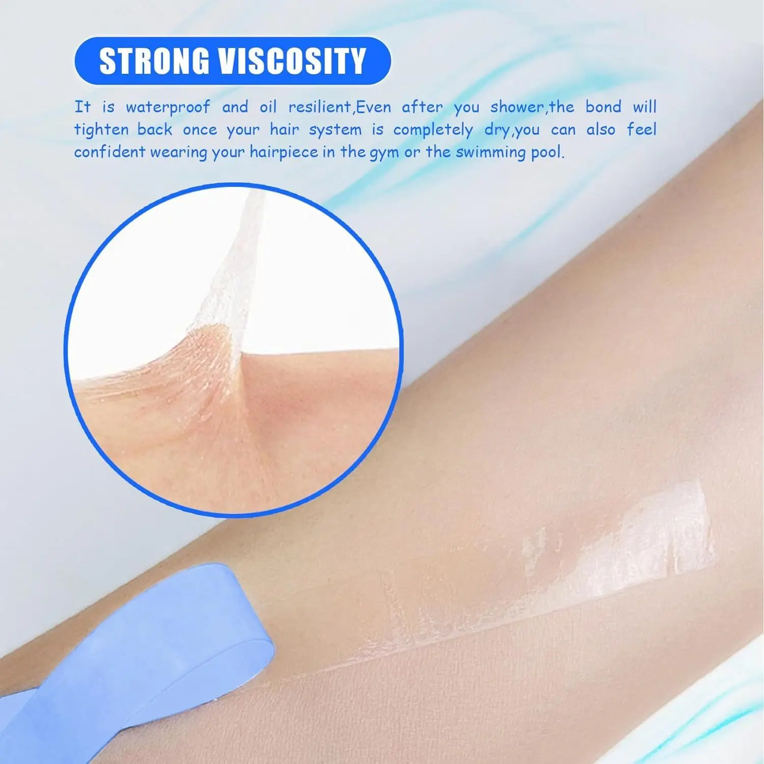 8Mm 10Mm 19Mm 25.4Mm Double-Sided Ultra Hold Adhesive Tape Hair System Tape For Wigs Toupee 3Yards Waterproof Salon Hair Tape thumbnail 6