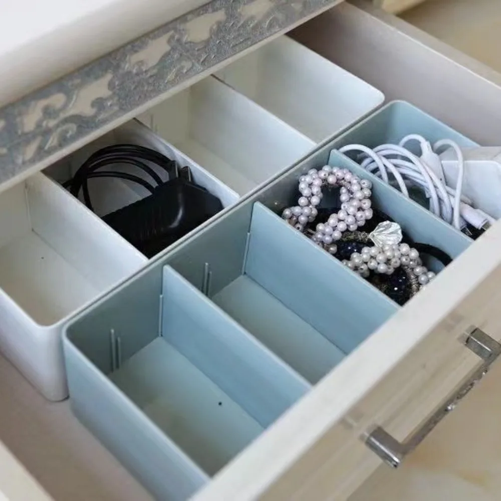 Desktop Storage Box Detachable Partition Remote Control Divided Drawer Storage Box Cosmetic Miscellaneous Items Storage Basket thumbnail 5