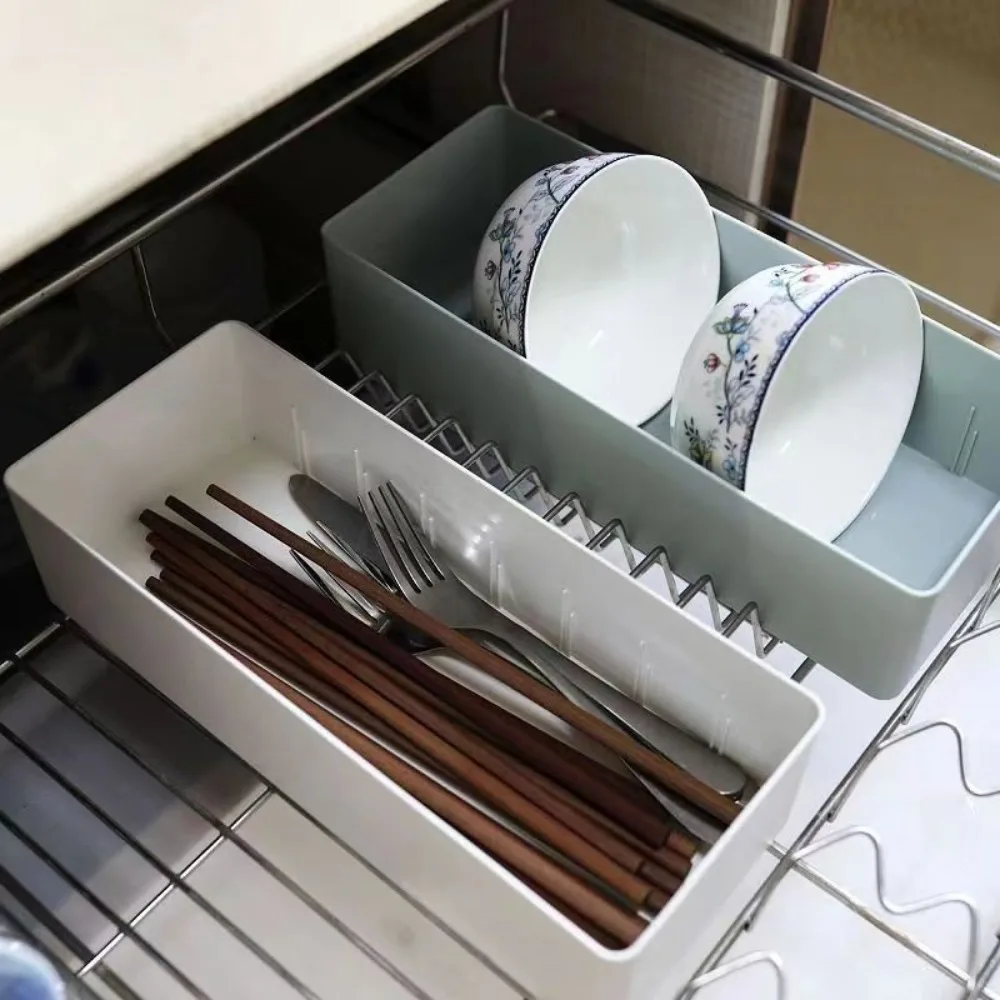 Desktop Storage Box Detachable Partition Remote Control Divided Drawer Storage Box Cosmetic Miscellaneous Items Storage Basket thumbnail 3