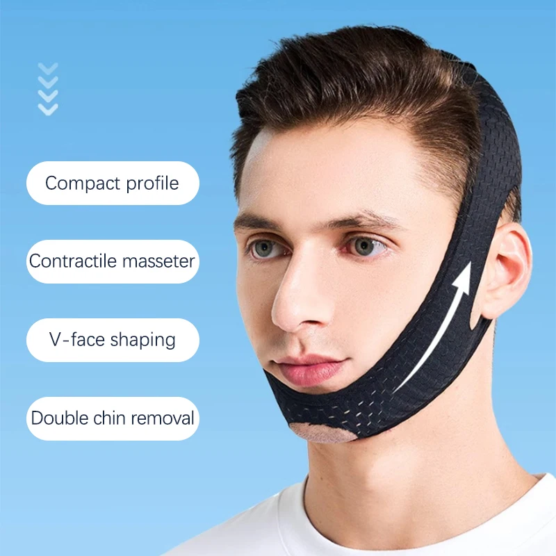 V Face Shaper Lift Massager Anti Wrinkle Red Soins De Double Chin Bandage Thin Face Care Beauty Health Slimming For Man thumbnail 3