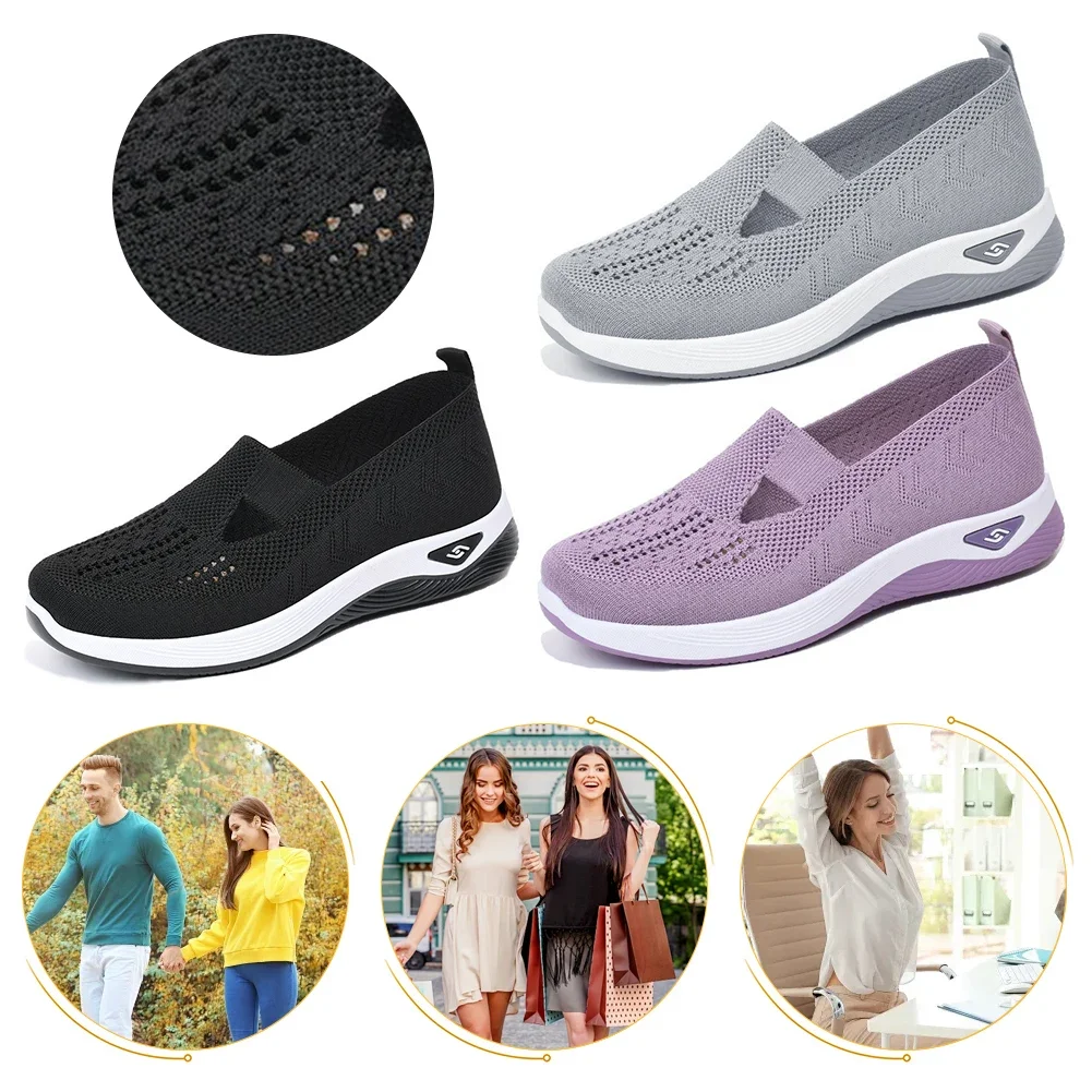 Breathable Barefoot Shoes Comfortable Orthopedic Shoes Non Slip Walking Sneakers with Arch Support for Women thumbnail 5