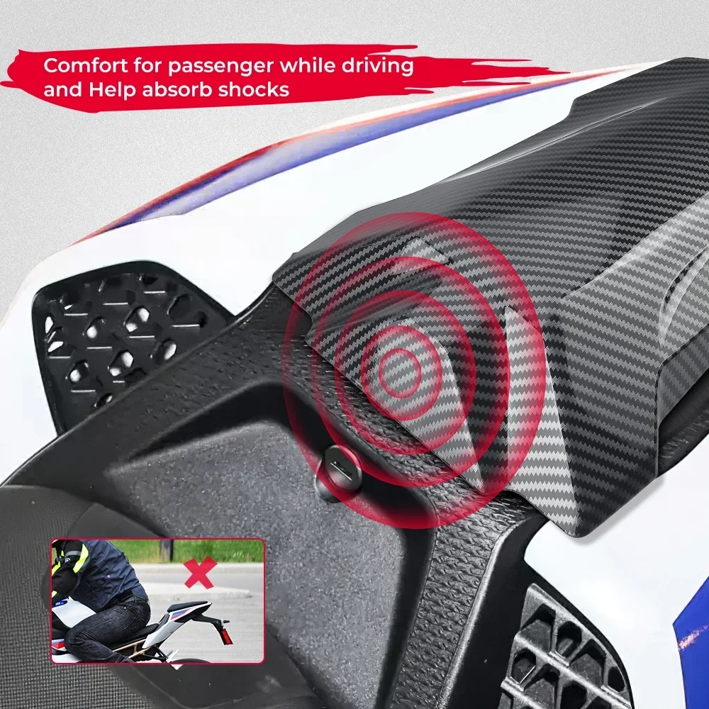 For BMW S1000RR M1000RR Motorcycle Tail Section Fairing Cowl Rear Seat Cover Hard Passenger Seat Cowl Fairing Seats Accessories thumbnail 4