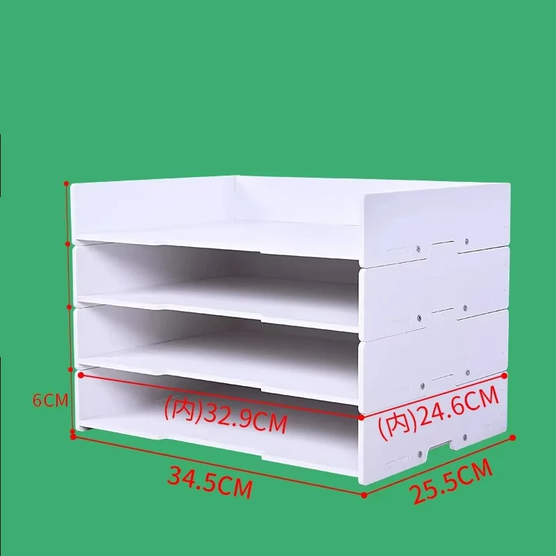A4/A3 Multi-layer Superimpose Desktop File Tray Organizer Document Paper Organizer Rack Holder Office Stationery Storage Box thumbnail 5