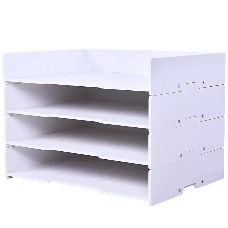 A4/A3 Multi-layer Superimpose Desktop File Tray Organizer Document Paper Organizer Rack Holder Office Stationery Storage Box thumbnail 2