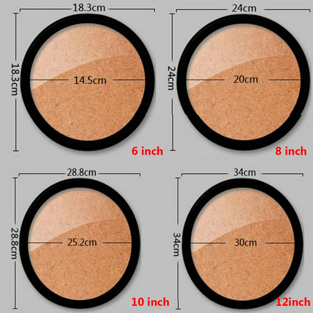 Round Photo Frame DIY Wooden Wall Mounted Hanging Picture Frame Weeding Gift Home Decor Murale 6-12inch thumbnail 4