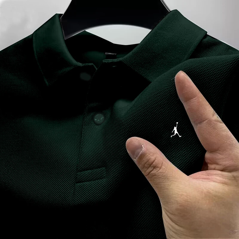 Lapel Short Sleeve Office Fashion New T-Shirt Classic Style POLO Shirt Man Summer Tops Business and Leisure Breathable Pullovers thumbnail 5