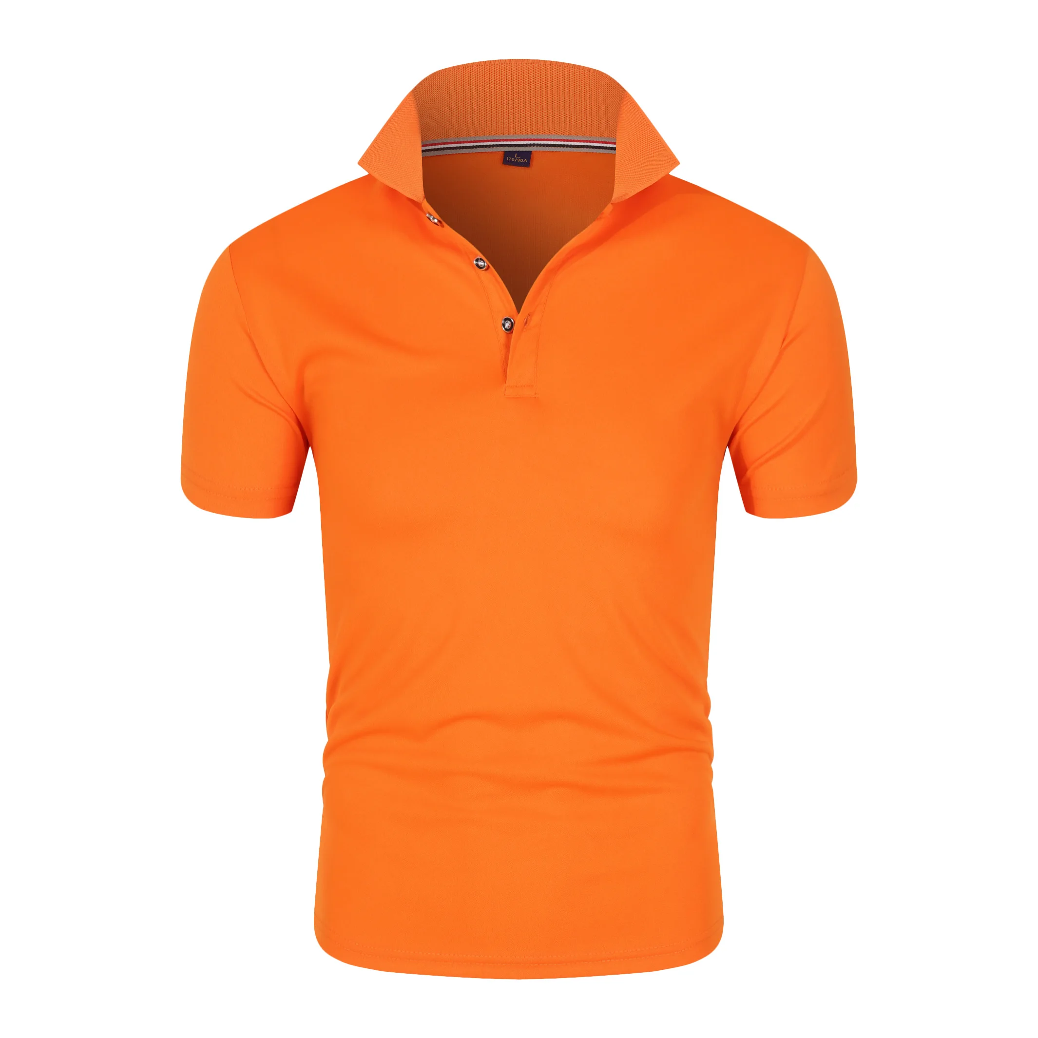 jeansian Men's Sport Tee Polo Shirts POLOS Poloshirts Golf Tennis Badminton Dry Fit Short Sleeve LSL243 Red2 thumbnail 2