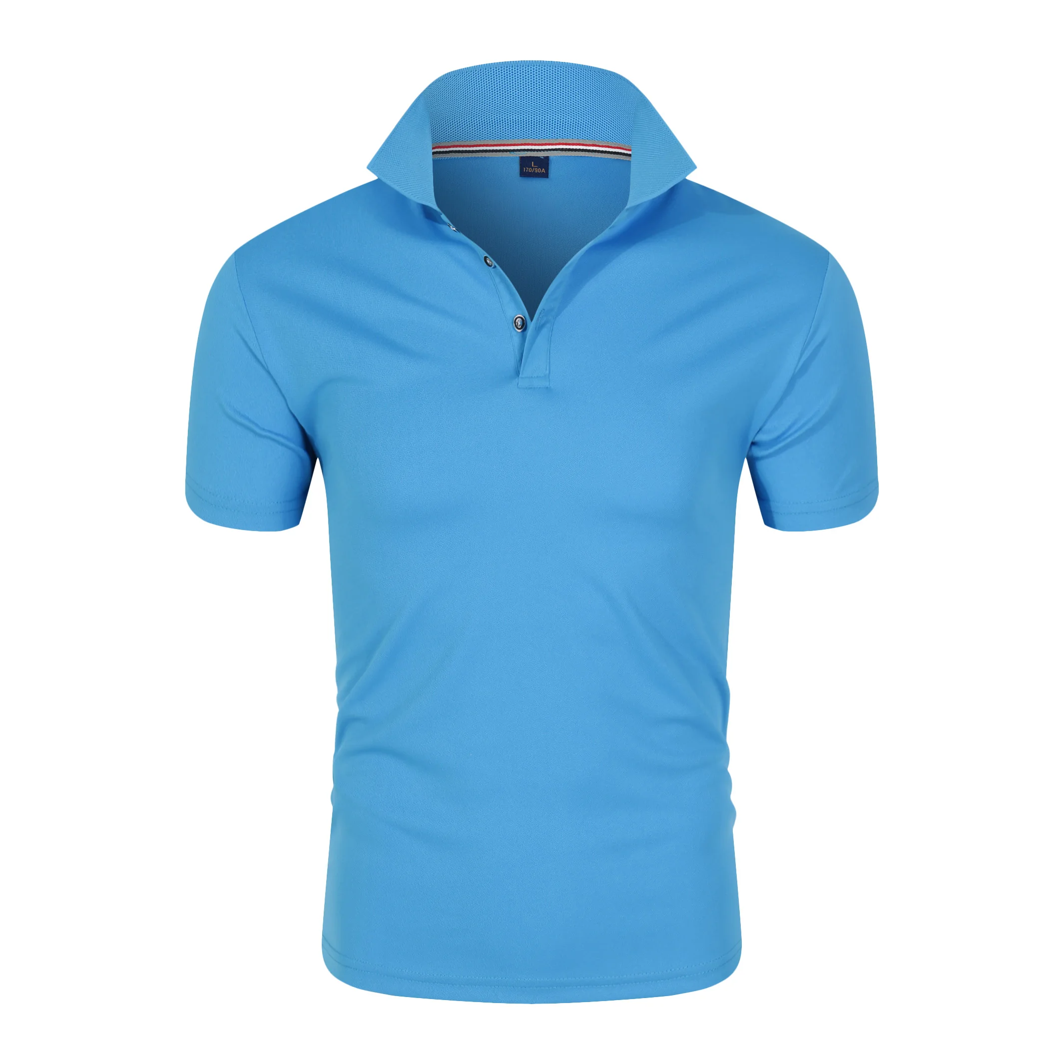 jeansian Men's Sport Tee Polo Shirts POLOS Poloshirts Golf Tennis Badminton Dry Fit Short Sleeve LSL243 Red2 thumbnail 5