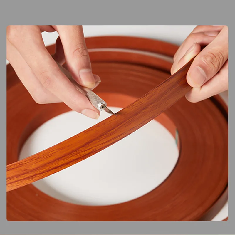 1meter Decorative PVC Edge Strip Banding Adhesive Furniture Cabinet Edge Banding Wood Surface Table Edging Tape 2CM Width thumbnail 5