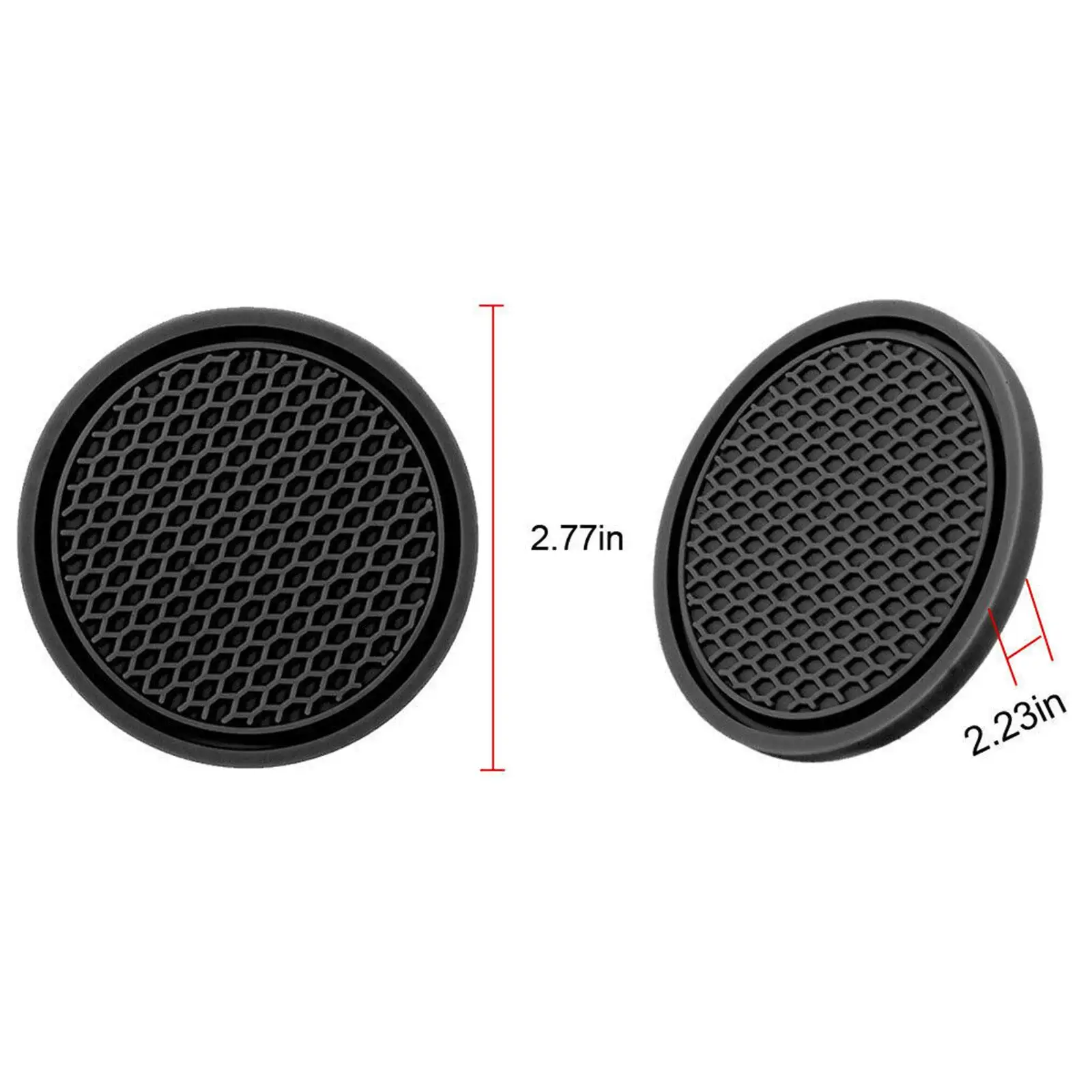 Car Water Cup Pad Holders Non-slip Diamond Rhinestone Rubber Mat for Bottle Holder Coaster Auto Interior Anti-skid Cup Holders thumbnail 6