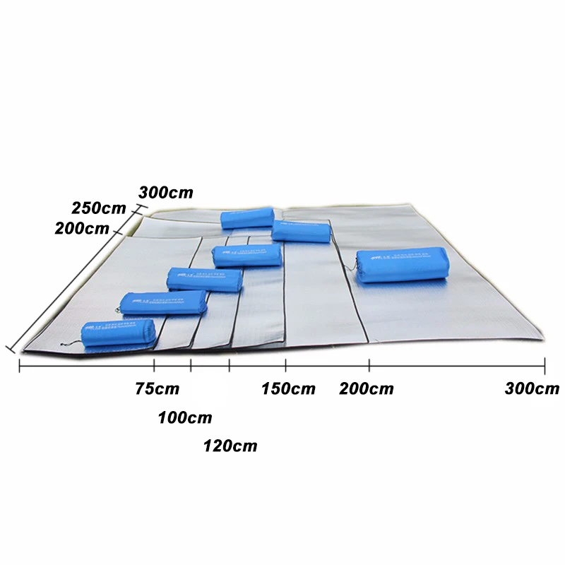 Aluminum Foil Moisture-proof Pad Outdoor Camping Waterproof Tent Footprint Portable Picnic Mat Lightweight HIking Sleeping Pad thumbnail 2