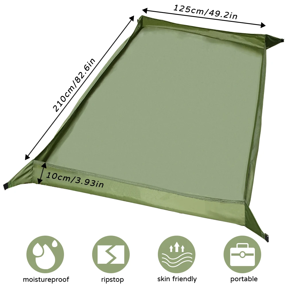 Ultralight Tent Footprint Bathtub 3D Picnic Mat Outdoor Camping Waterproof Ground Sheet 2.1x1.2 thumbnail 6