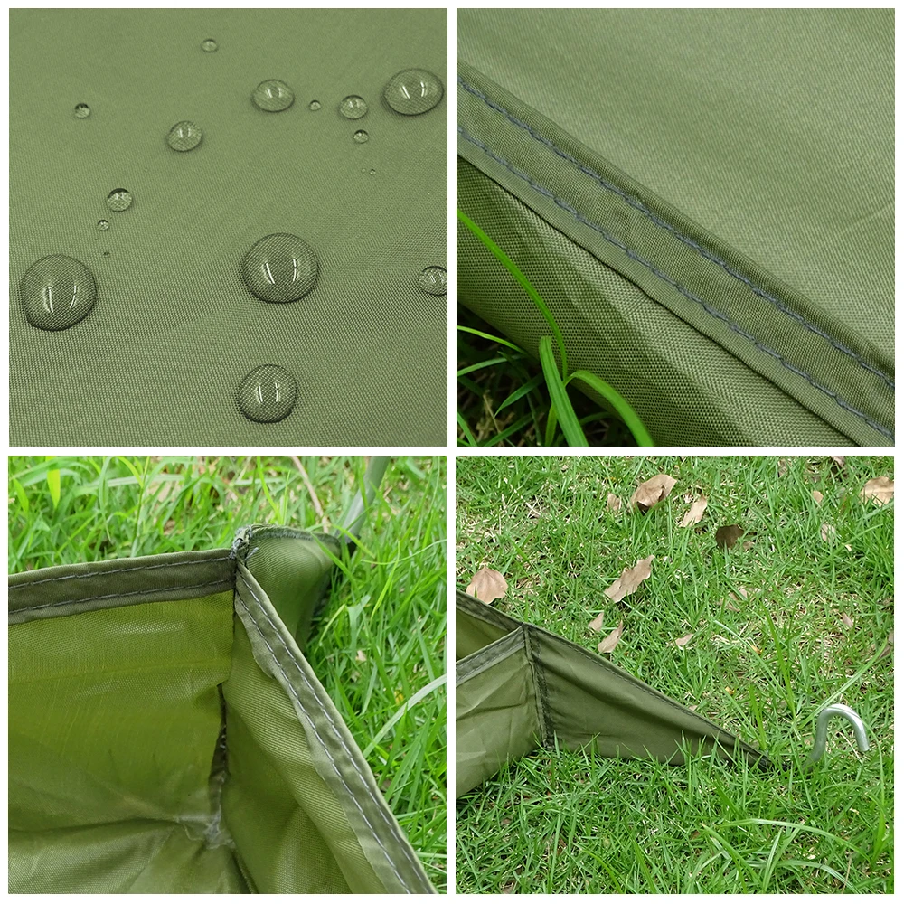 Ultralight Tent Footprint Bathtub 3D Picnic Mat Outdoor Camping Waterproof Ground Sheet 2.1x1.2 thumbnail 2