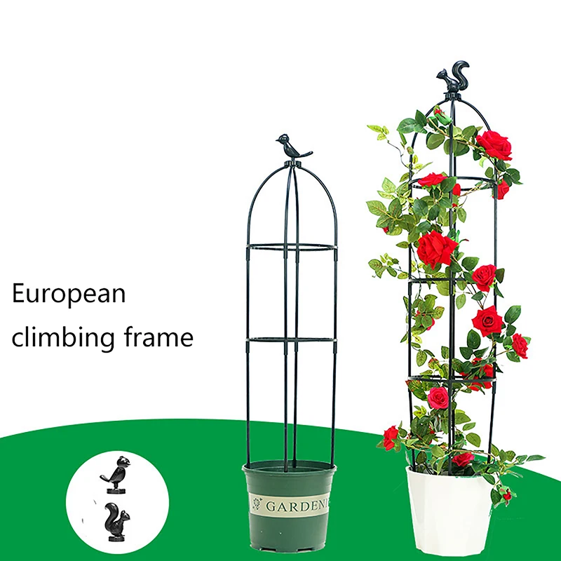 1Set Climbing Plant Trellis Garden Support Cages For Flowers Plants Support Frame Trellis Climbing DIY Flower Vines Pot Stand thumbnail 2
