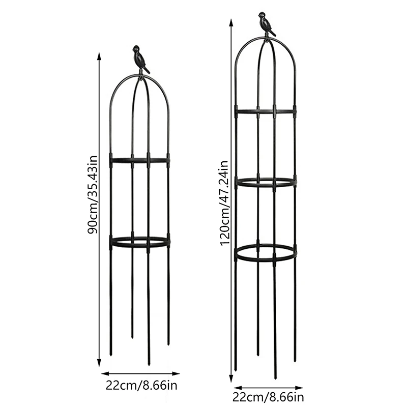 1Set Climbing Plant Trellis Garden Support Cages For Flowers Plants Support Frame Trellis Climbing DIY Flower Vines Pot Stand thumbnail 6