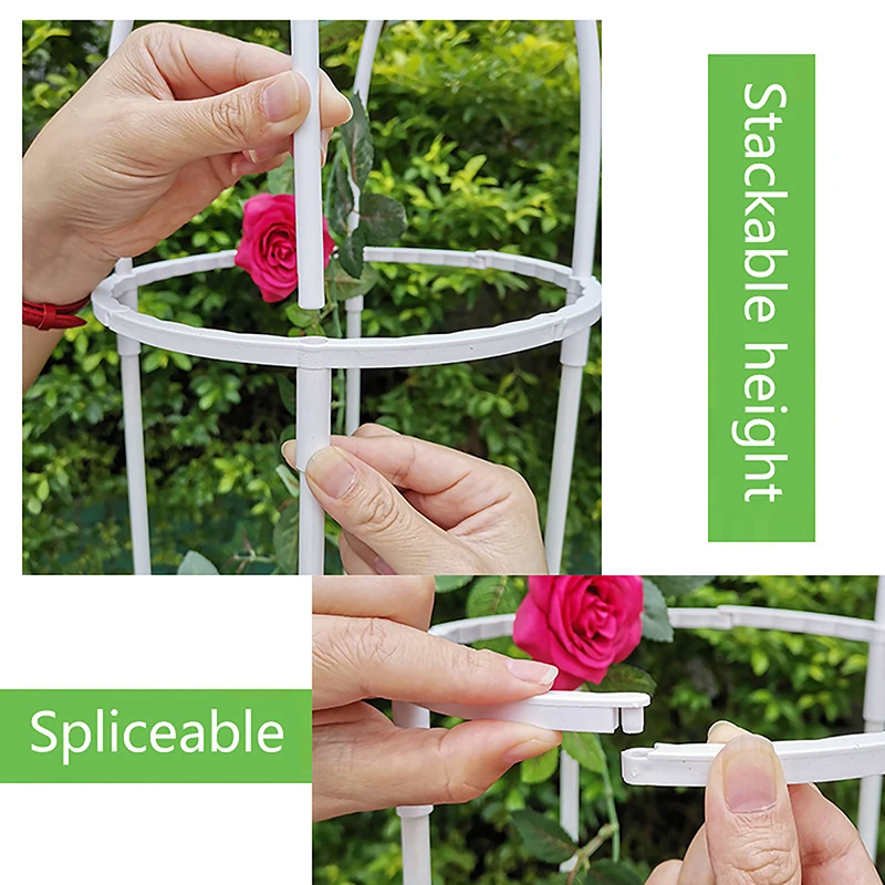 1Set Climbing Plant Trellis Garden Support Cages For Flowers Plants Support Frame Trellis Climbing DIY Flower Vines Pot Stand thumbnail 3