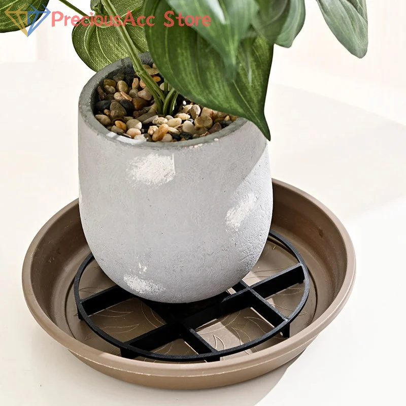 10Pcs Flower Pot Tray Anti Rot Root Plastic Saucer Bracket Drip Plant Flowerpot Tray Indoor Outdoor Home Garden Supplies thumbnail 2