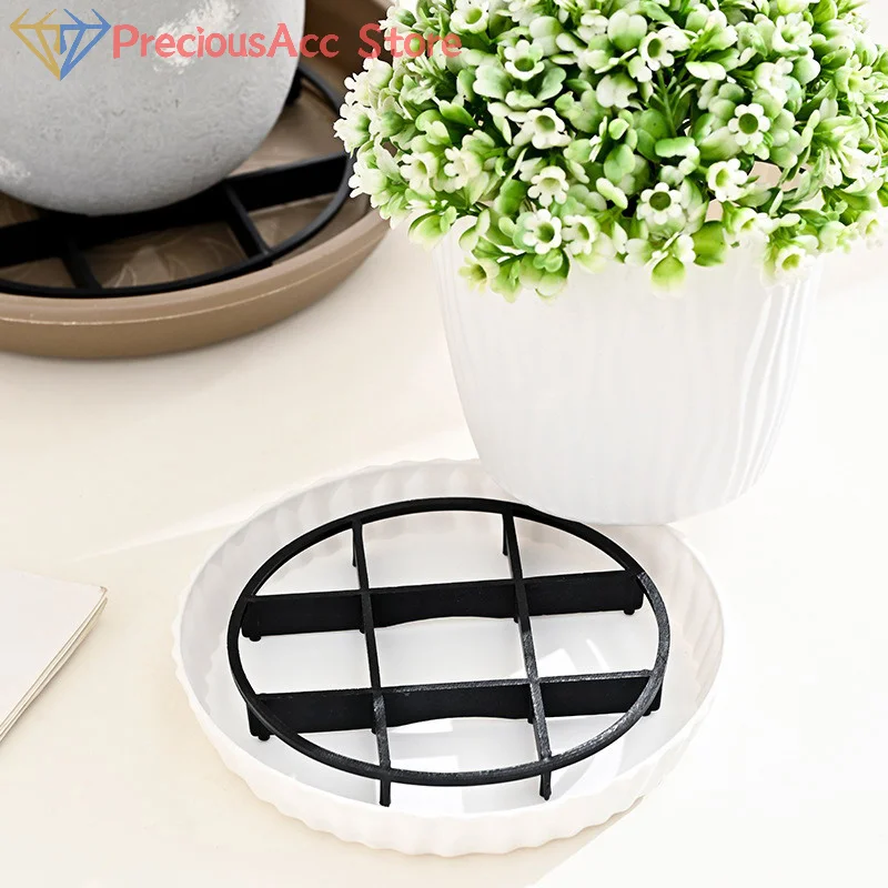 10Pcs Flower Pot Tray Anti Rot Root Plastic Saucer Bracket Drip Plant Flowerpot Tray Indoor Outdoor Home Garden Supplies thumbnail 4