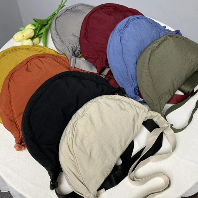 Casual Nylon Hobos Crossbody Bag for Women Shoulder Bag Woman Half Moon Chest Bags Tote Lady Travel Shopper Bag Female Purses thumbnail 2