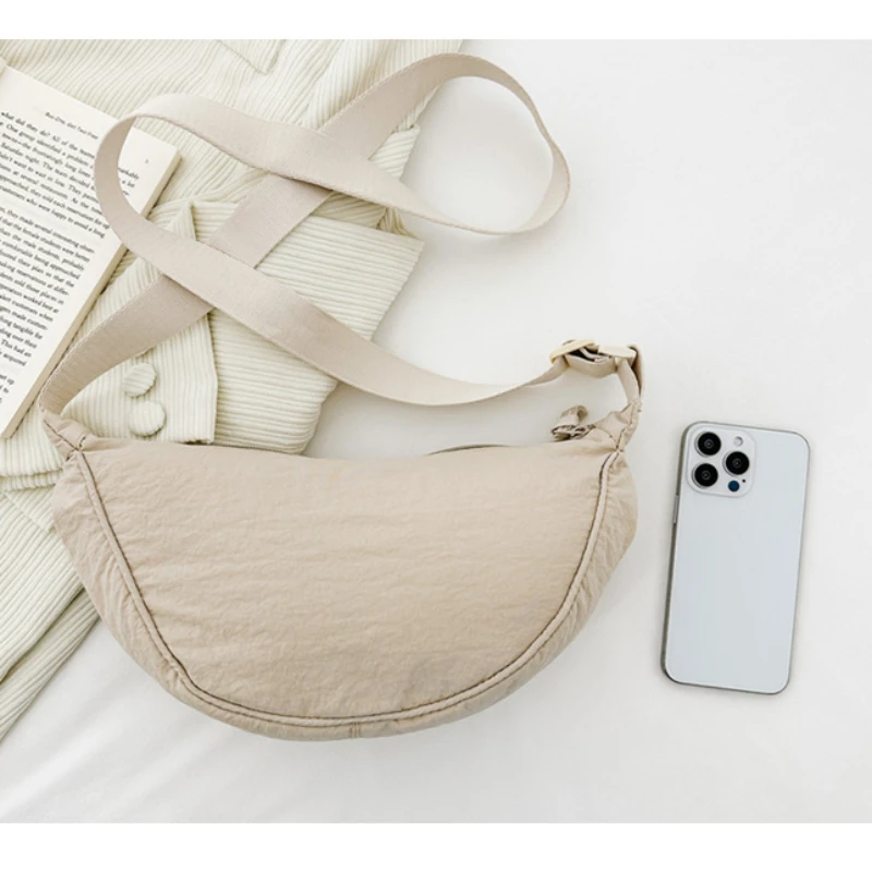 Casual Nylon Hobos Crossbody Bag for Women Shoulder Bag Woman Half Moon Chest Bags Tote Lady Travel Shopper Bag Female Purses thumbnail 5