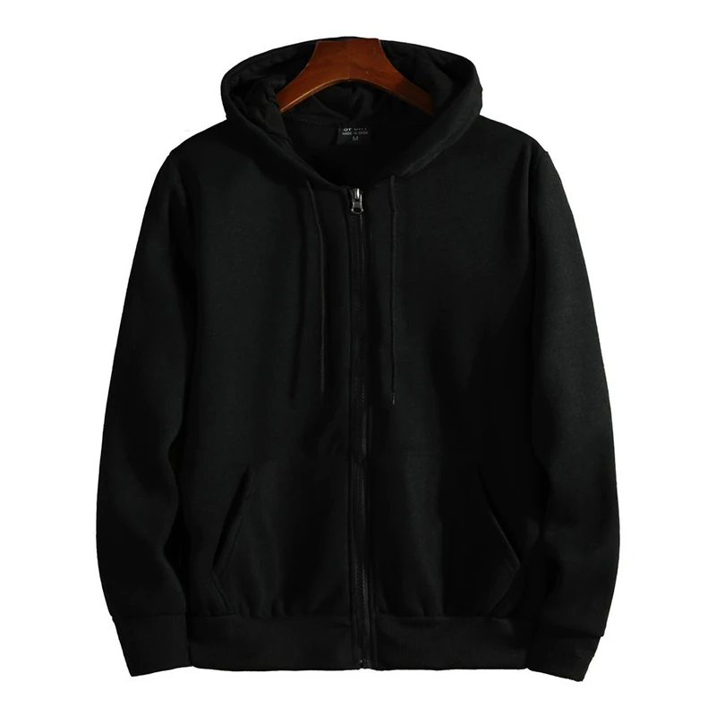 Zipper Hoodies Autumn Winter Men's New Long Sleeve Hooded Sweatshirt Fashion Casual Male Outfit Sportwear Loose Fit Clothes thumbnail 6