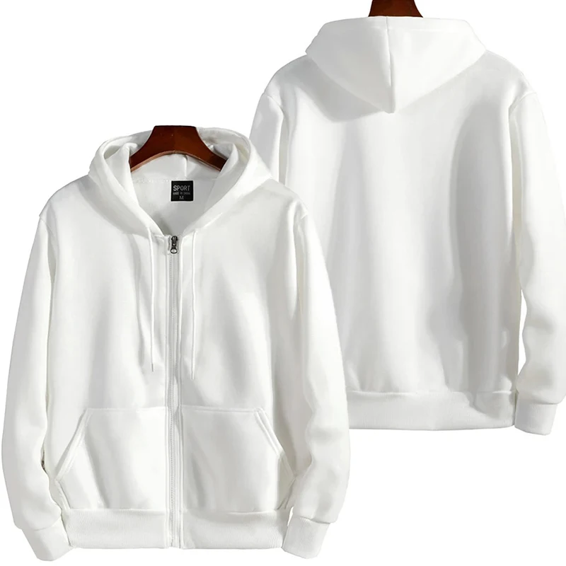 Zipper Hoodies Autumn Winter Men's New Long Sleeve Hooded Sweatshirt Fashion Casual Male Outfit Sportwear Loose Fit Clothes thumbnail 3