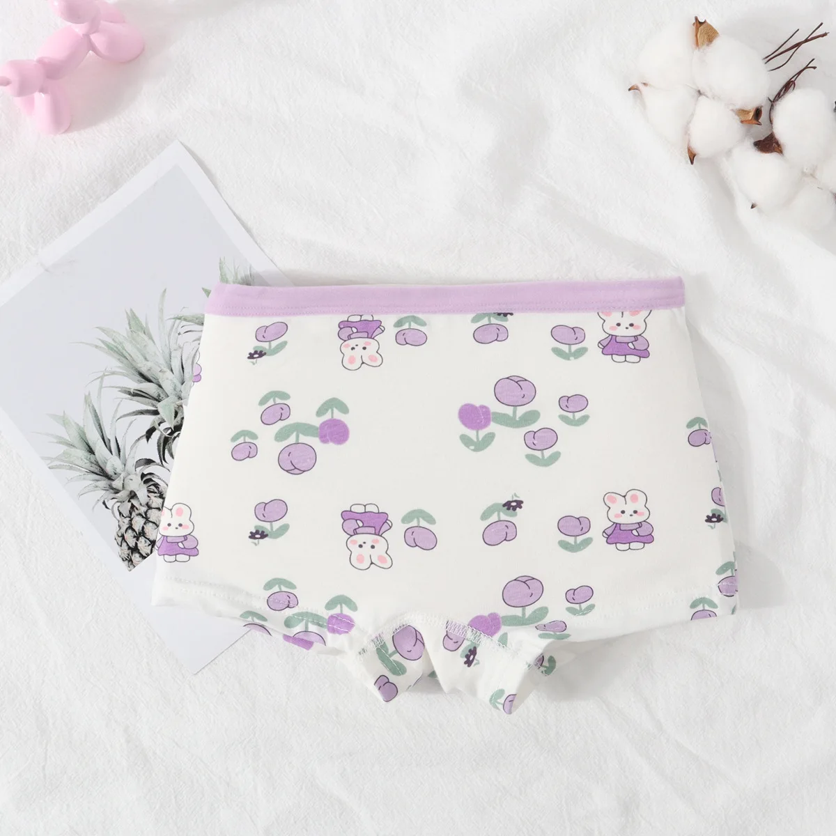 New Children's Underwear, Cotton Underwear, Girls' Underwear, Baby Boxers, Small, Medium and Big Children, Girls' Boxers thumbnail 5