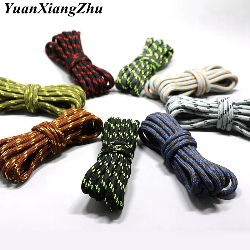 1Pair Round Shoelaces Durable Polyester Shoelace Outdoor Boots Sneakers Laces for Shoes 100/120/140/160cm Shoe Accessories thumbnail 2