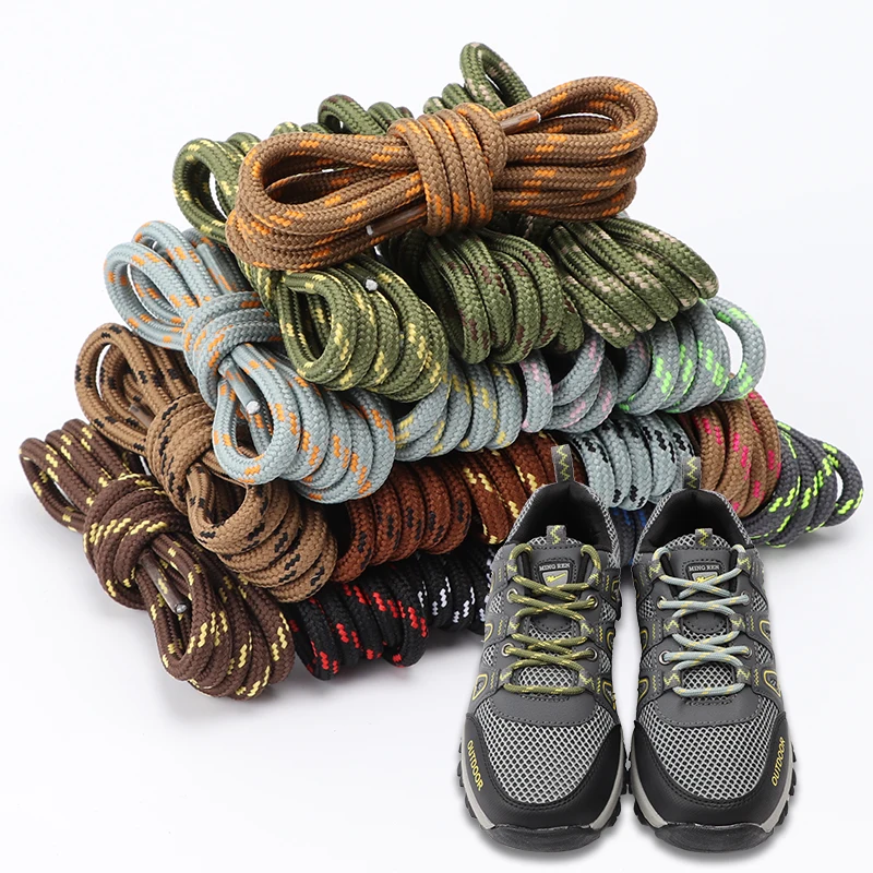 1Pair Round Shoelaces Durable Polyester Shoelace Outdoor Boots Sneakers Laces for Shoes 100/120/140/160cm Shoe Accessories thumbnail 3