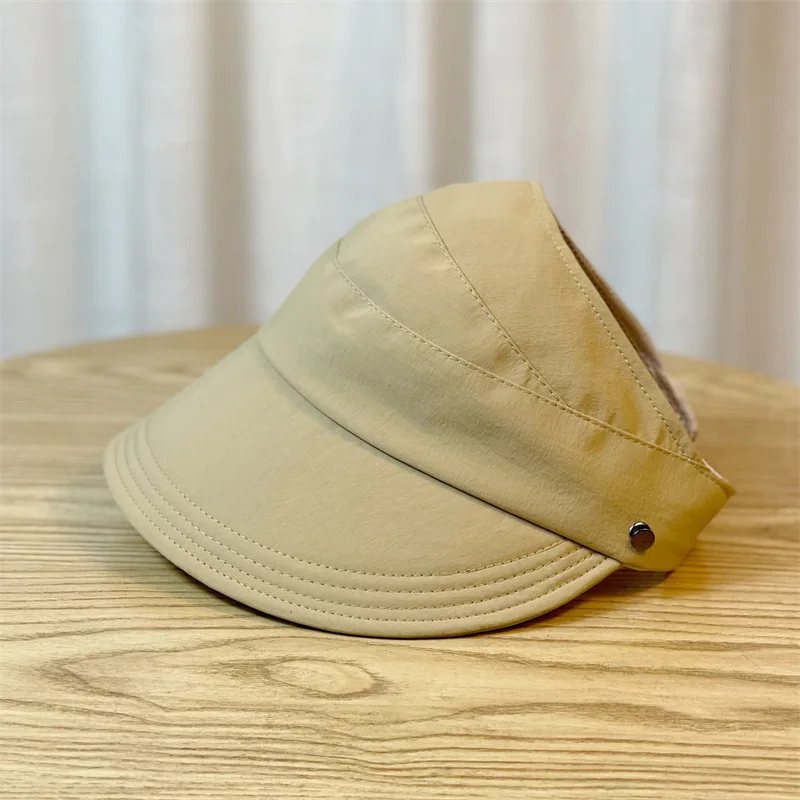 Foldable Women's Sun Hat with Wide Brim and Breathable Top - Perfectfor Ponytails thumbnail 5