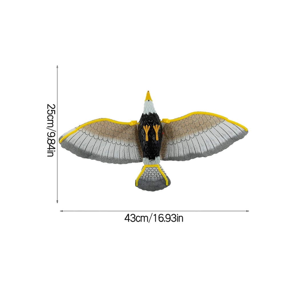 1xBird Repellent Hanging Eagle Flying Owl Repellent Scarer Emulation Flying Hawk Bird Garden Scarecrow Yard Outdoor Pest Control thumbnail 4