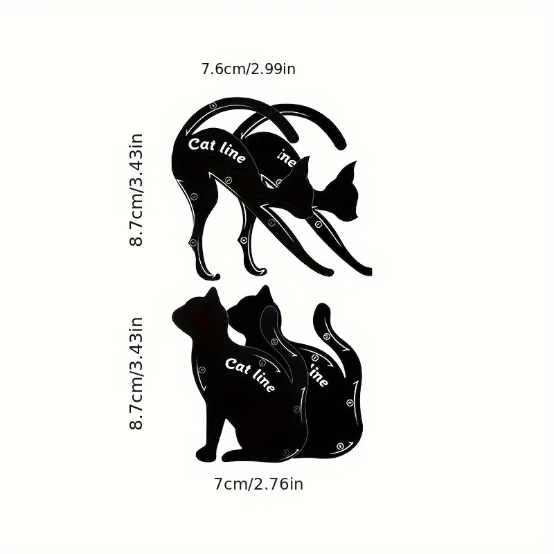 Cat Line Stencils Eye Template Shaper Model Easy to Make up Eyeliner Card for Eye Makeup Tools thumbnail 4