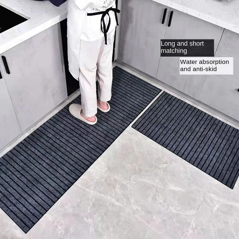 High Quality Entrance Door Mat Flooring Kitchen Entrance Mat Water and Oil Absorbent Anti-slip Mat Indoor and Outdoor Decoration thumbnail 2