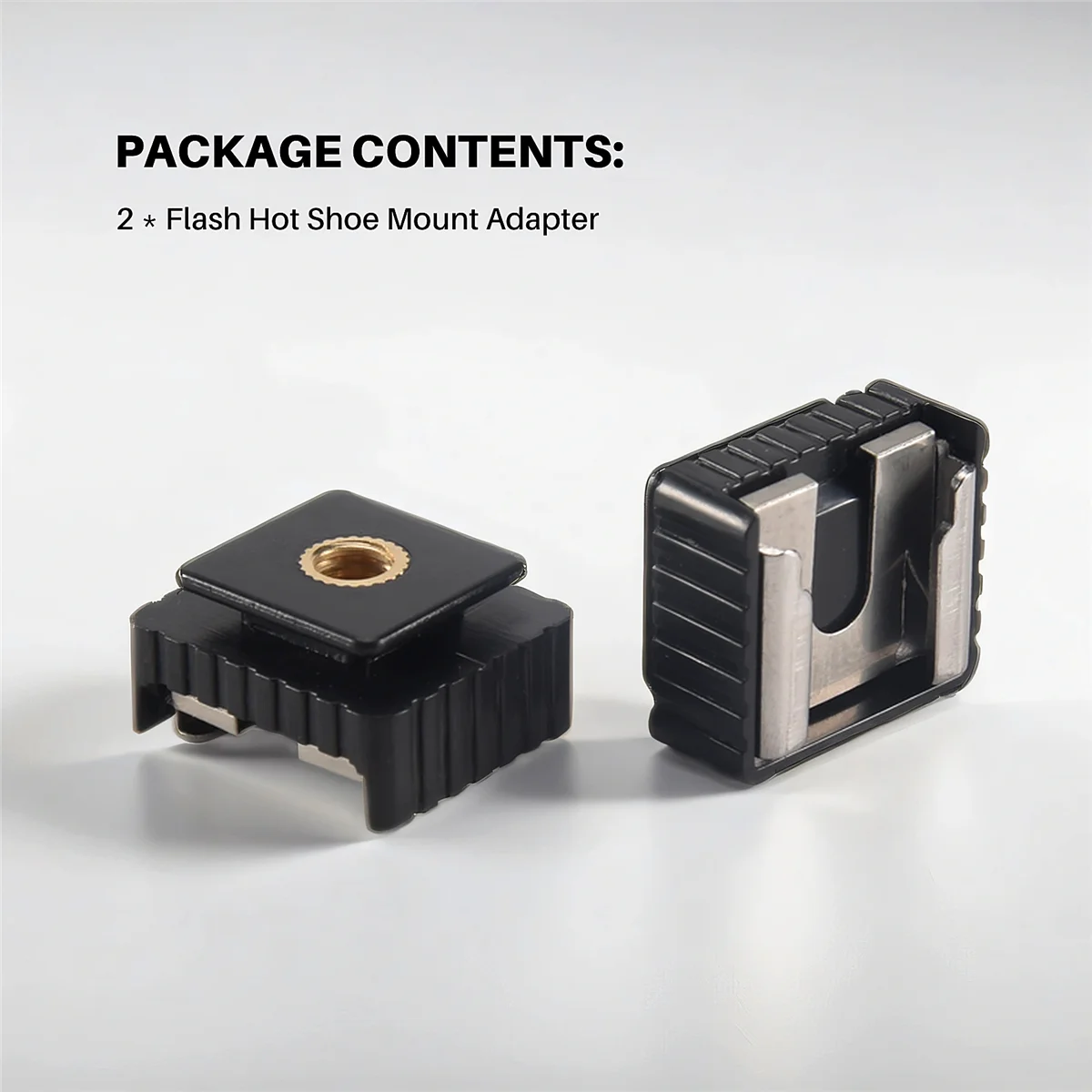 2Pcs Flash Hot Shoe Mount Adapter To 1/4 Inch Thread For Studio Light Stand Tripod thumbnail 4