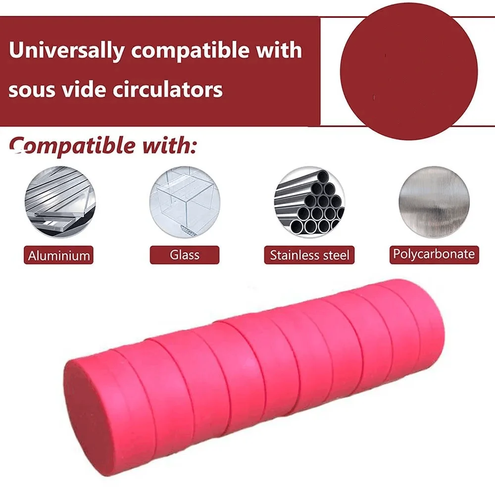 Sous Vide Magnets Weight Accessories Food Grade Silicone Submerged 304Stainless Steel Inside Reduce Food Risk Keep Stop Floating thumbnail 3