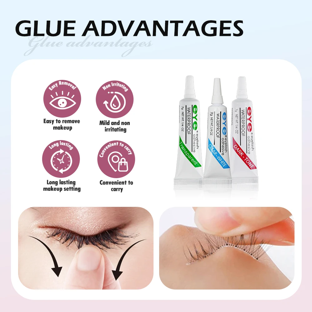 7g Professional Quick Dry Eyelash Glue 3 colors False Eyelash Extension Long Lasting Waterproof Beauty Adhesive Makeup Tools thumbnail 3