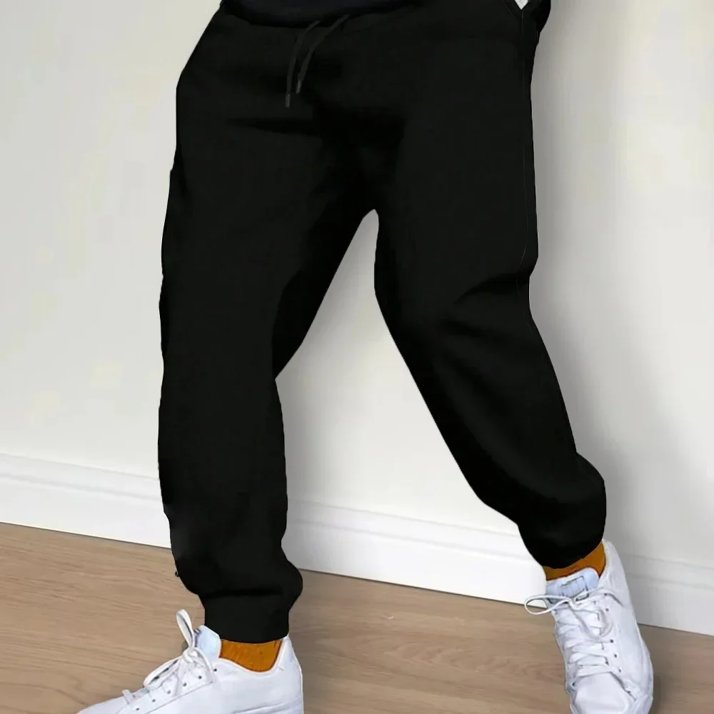 Men's Tracksuit Pants Jogger Track Sweatpants Spring Autumn Fleece Pants Men Clothing Gym Sports Women's Loose Winter Trousers thumbnail 5