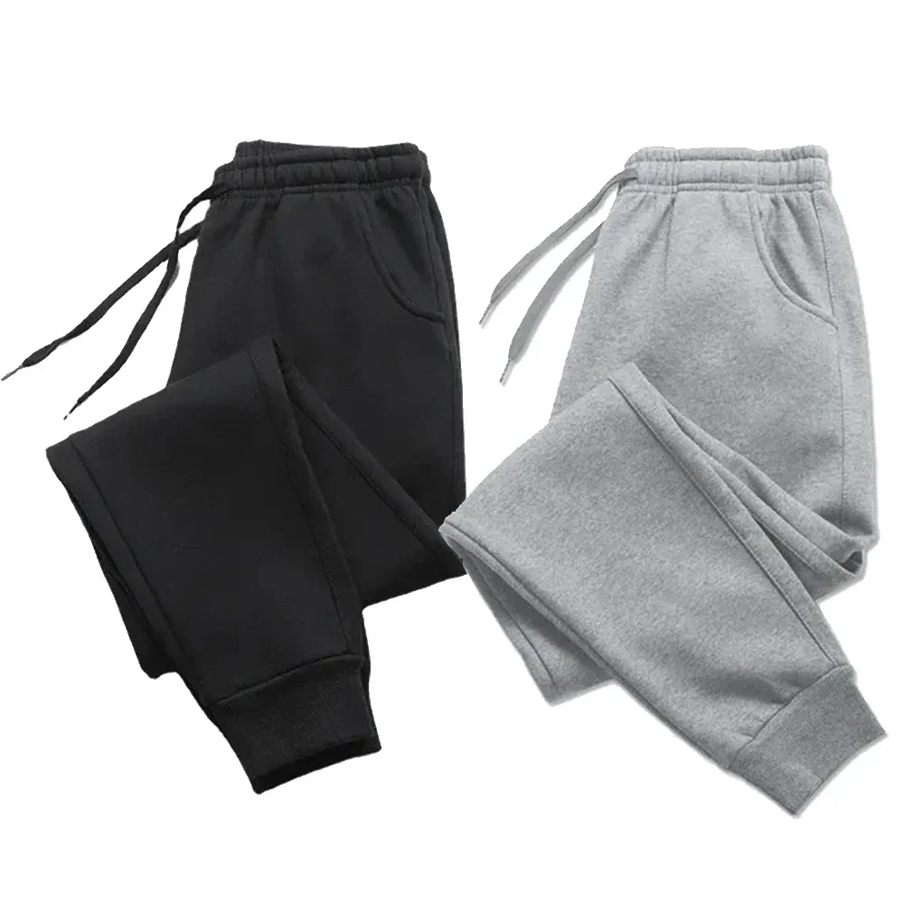 Men's Tracksuit Pants Jogger Track Sweatpants Spring Autumn Fleece Pants Men Clothing Gym Sports Women's Loose Winter Trousers thumbnail 4