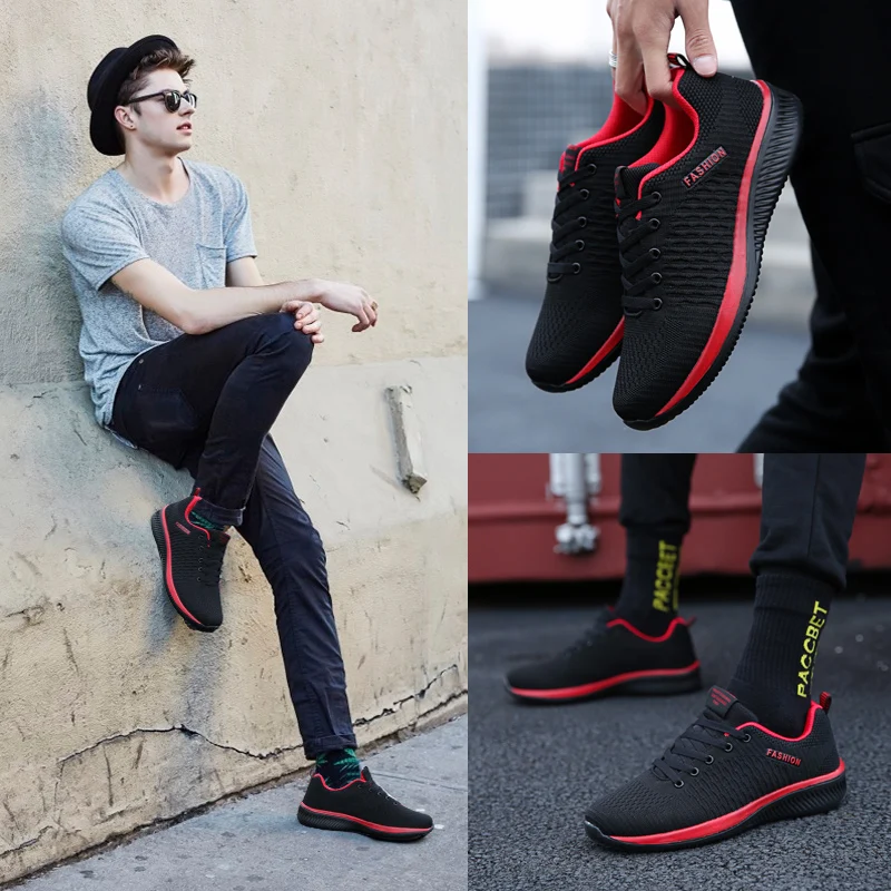 Sneakers Men Running Walking Knit Shoes Fashion Casual High Quality Sport Athletic Gym Lightweight Men Casual Shoes thumbnail 6