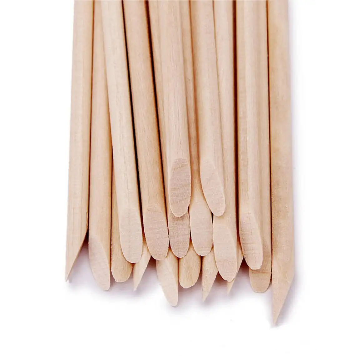 Nail Orange Wood Sticks 100/500Pcs Double Head Cuticle  Pusher Remover Pedicure Manicure Sticks Tool 11.5cm Rhinestone Picking thumbnail 6