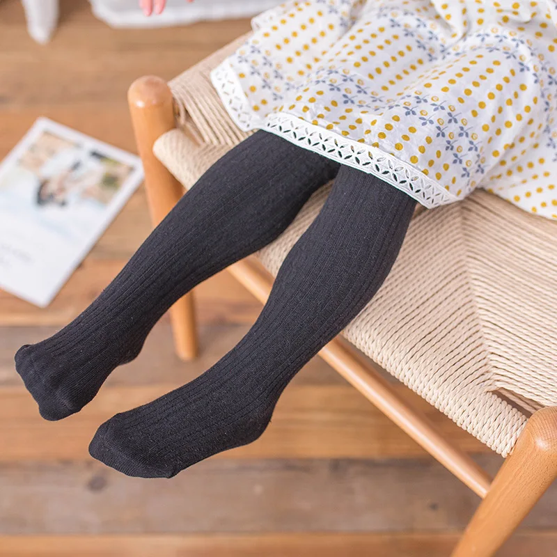 0 to 12 Yrs Combed Cotton Children's Tights Cable Knitted Girls Pantyhose High Quality Warm Tights Baby Girls Clothes thumbnail 6