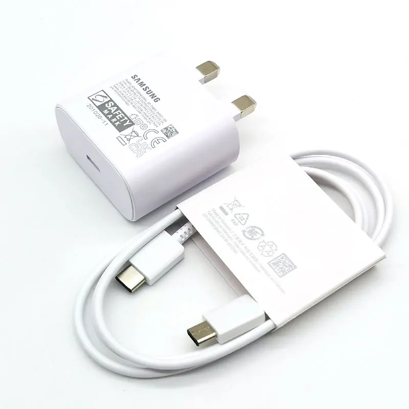 For Samsung 25W UK Plug Super Fast Charger Adapter For Galaxy Z Flip Fold 6 5 4 3 2 S24 S23 S22 S21 S20 Ultra FE A15 A25 A35 A55 thumbnail 2