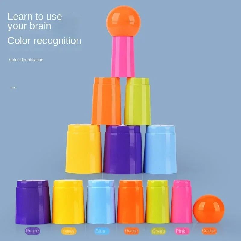 Children Throw Circle Game Ferrule Stacked Toys Fun Indoor Outdoor Parent-Child Interactive Circle Layers Early Education Gift thumbnail 4