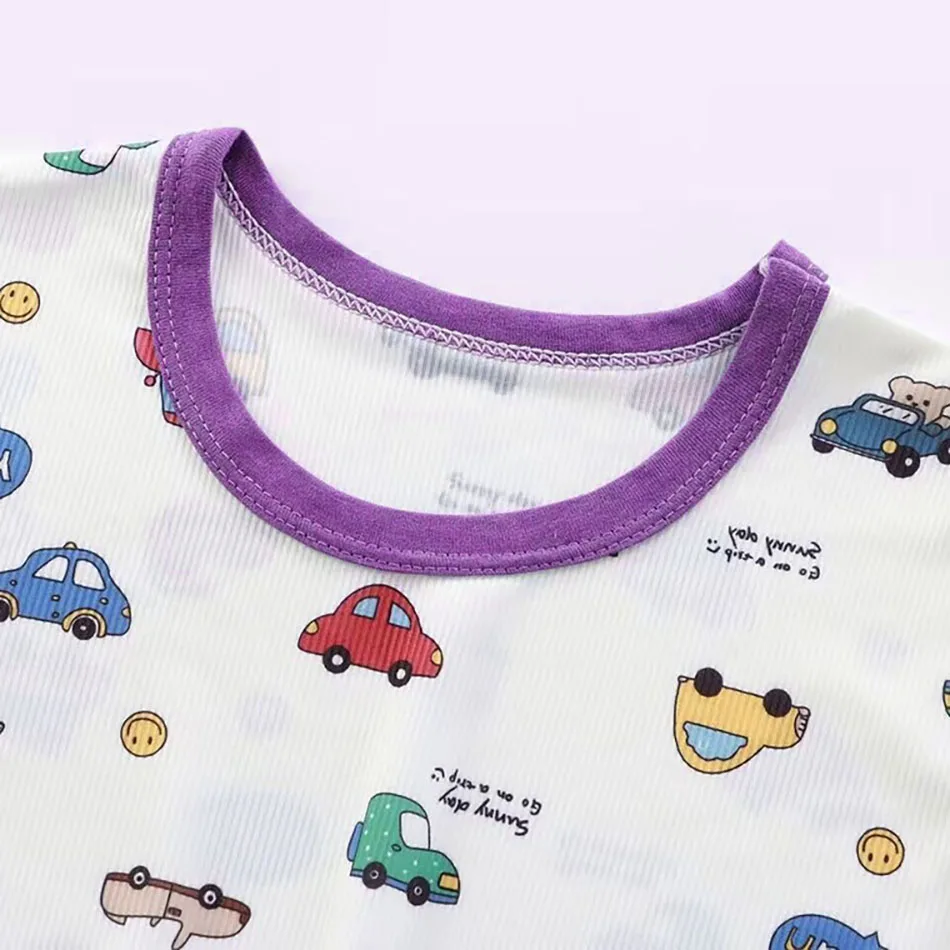 Baby Summer Sleepsuit Thin Ice Silk for Cool Comfort Anti-Kick Feature to Keep Baby Safe Unisex Homewear Sleepwear Robes thumbnail 3