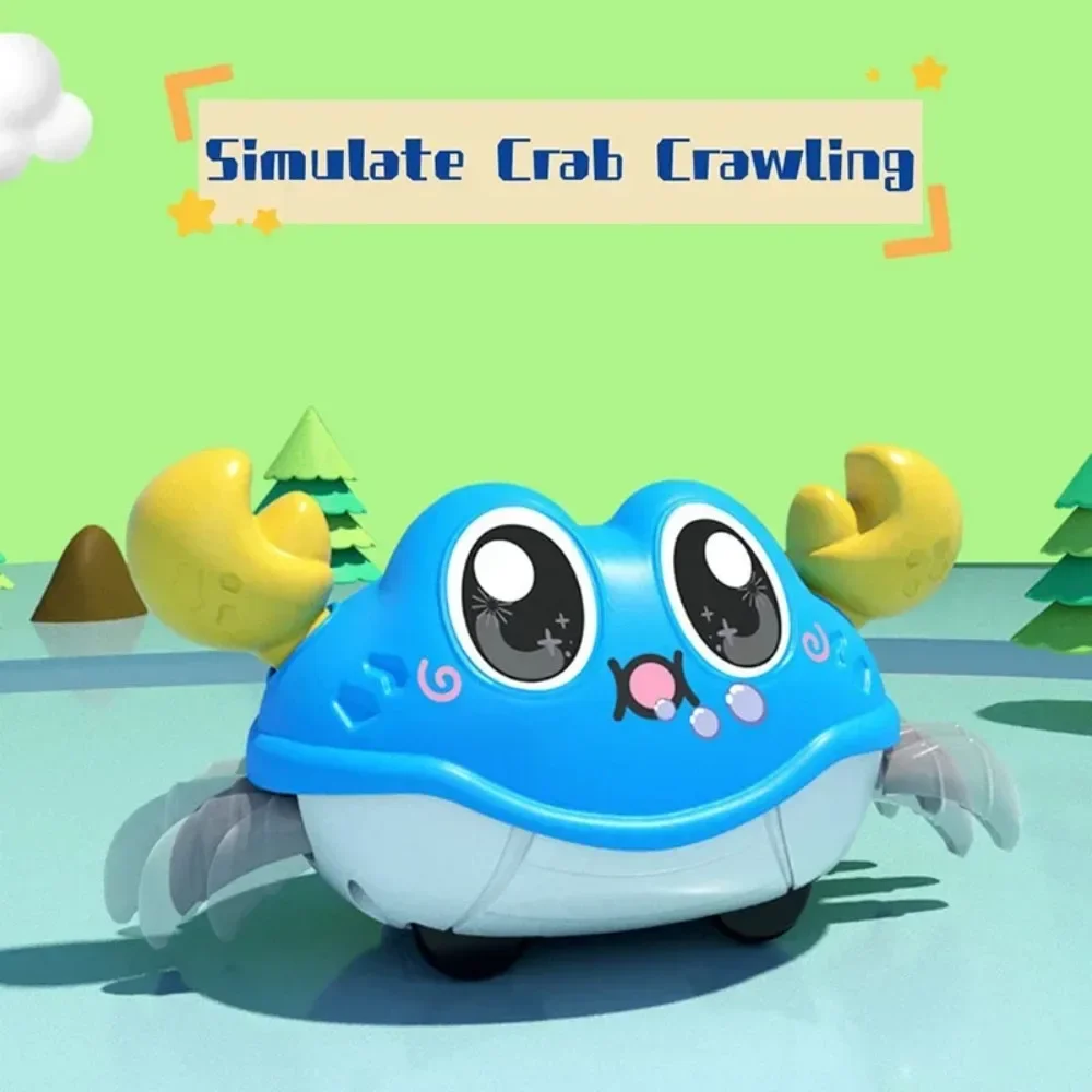 Children's Fun Double Loop Running Cartoon Crab Octopus Parent Child Interaction Inertia Crawling Toy Gifts for Boys and Girls thumbnail 4