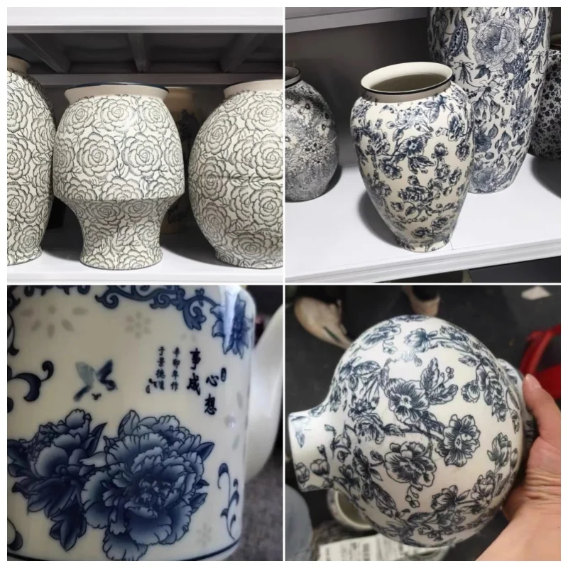 1Pc Pottery Creative Ceramic Clay Under Glaze Blue and White Decal Printing Transfer Paper DIY Pottery Handicrafts Coloring Tool thumbnail 6