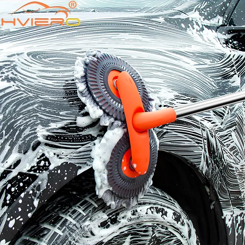 1X Car Cleaning Wash Multipurpose Kit Microfiber Brush Mop Sponge Wipe Auto Home Tools Universal Clean Accessories Yellow Gray thumbnail 3