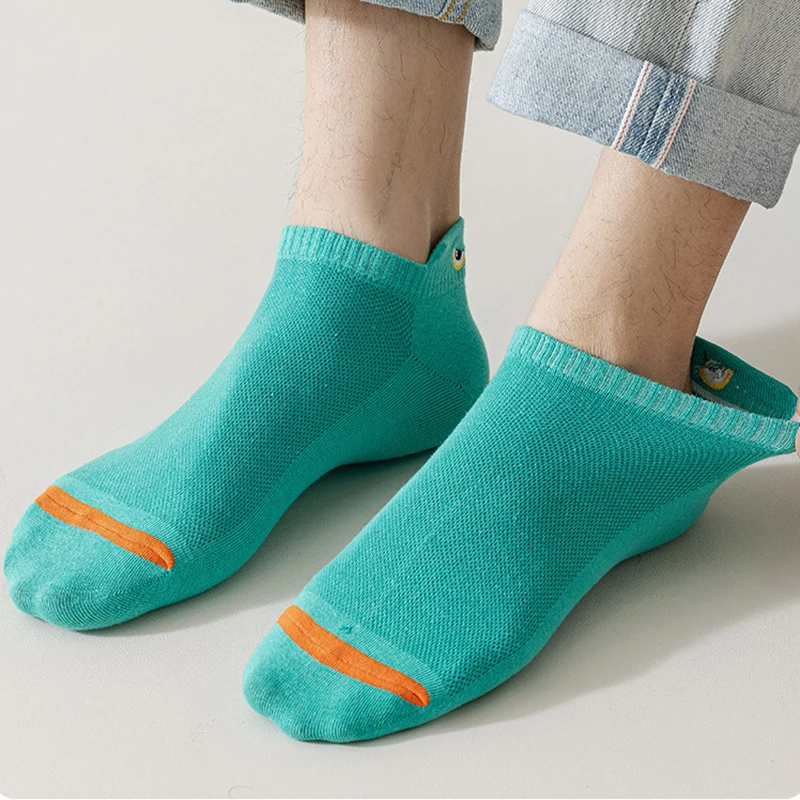 5/10 Pairs Man Short Socks Ankle Boat Socks Breathable Casual Athletic Socks Women Summer Thin Low-Cut Male Socks thumbnail 3