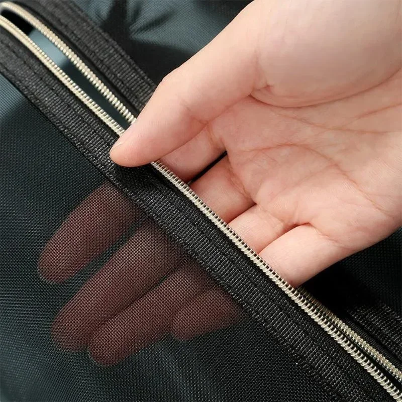 Mesh Transparent Cosmetic Bag Portable Black Travel Storage Bags Women Lipstick Storage Pouch thumbnail 6