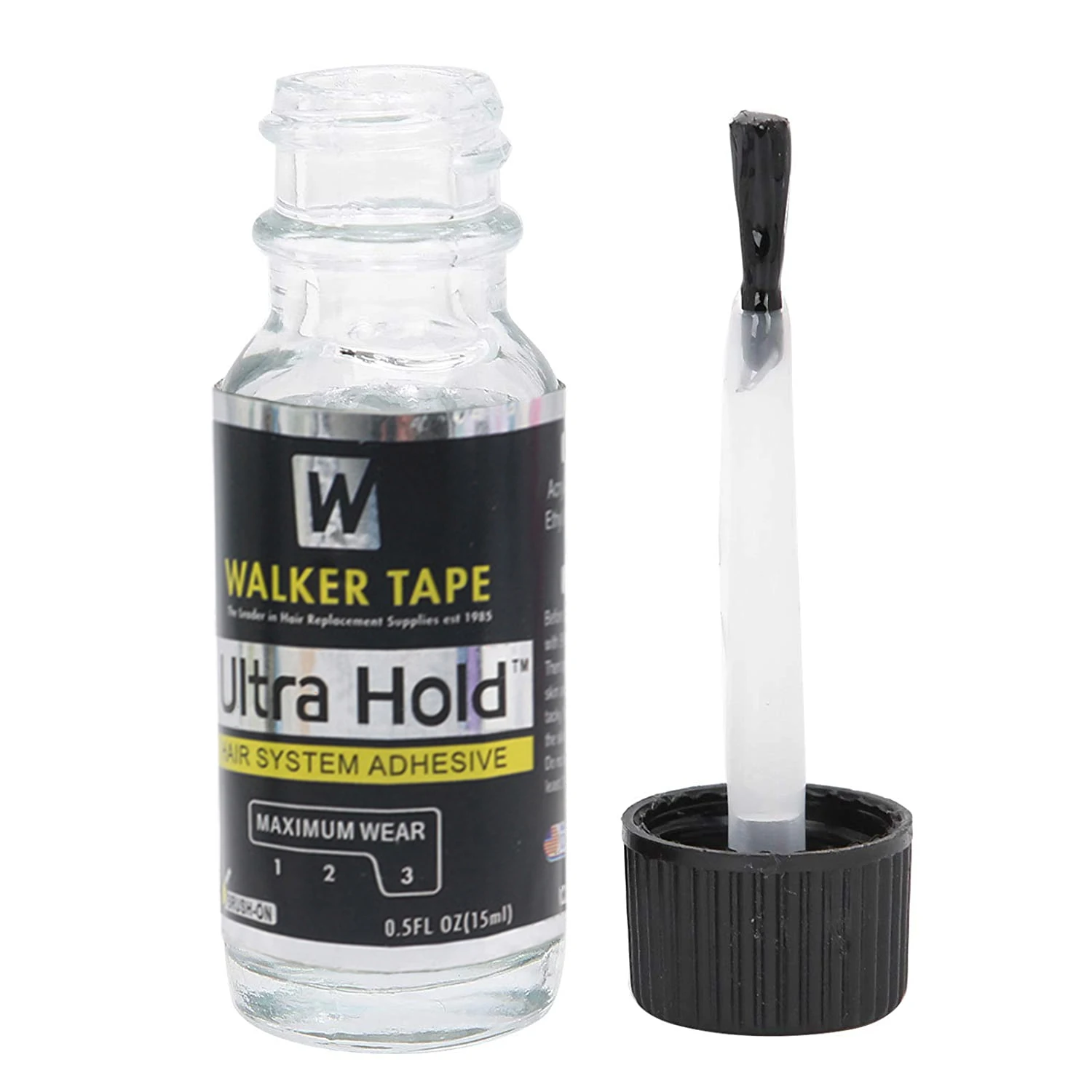 Ultra Hold Brush-on Liquid Bond Hair System Adhesive Silicone Glue For Lace Wig/Toupee/Closure/Beard 3.4/1.4/0.5OZ thumbnail 5